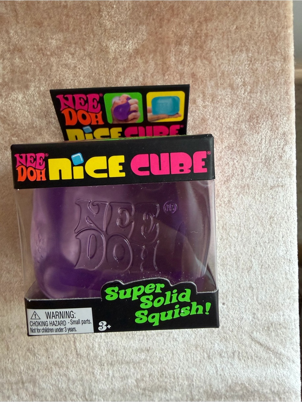 LOT of 3 NIB Nee Doh Purple, Pink, Blue Nice Cube Squish - Picture 2 of 6